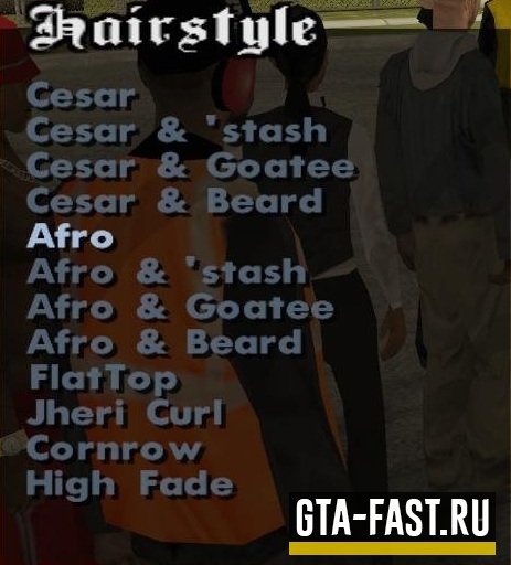Мод Skin Selector для GTA: San Andreas