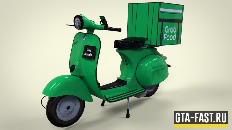 Скутер Vespa GrabFood Style для САМП 0.3.7