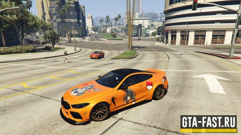 Автомобиль BMW M8 Naruto Edition для GTA 5